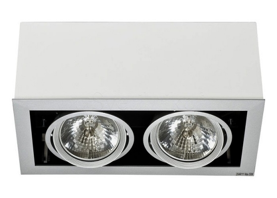 Точечный светильник Nowodvorski BOX white/grey 2L 5306