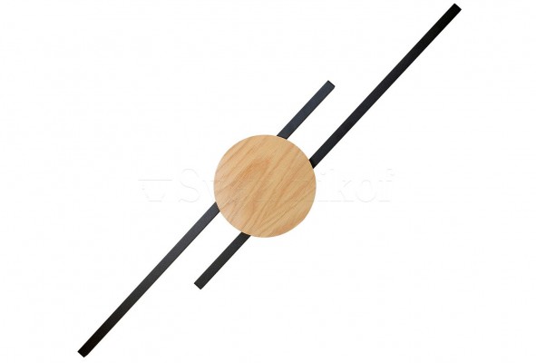 Настінний світильник JAVA LED 2 BK-wood TK-Lighting 1369