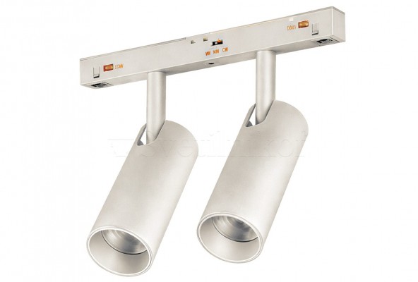 Магнітний трековий світильник ALFA NIKO 2х12W CCT SWITCH DIM WH Azzardo AZ6514
