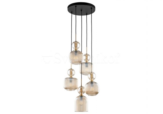 Підвісна люстра SOPHIA 5-R COGNAC TK-Lighting 11043