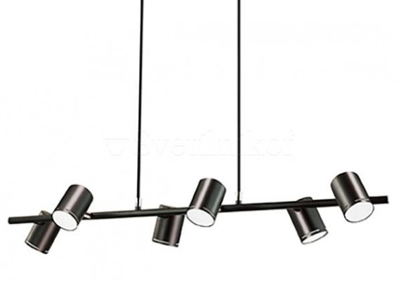 Подвесной светильник SHOTS SP6 NERO Ideal Lux 179612