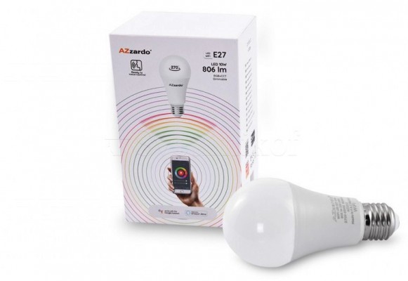 Лампочка Wi-Fi LED E27 10W CCT DIMM SMART Azzardo AZ3213
