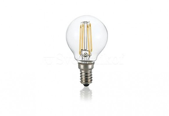 Лампа LED CLASSIC E14 4W SFERA TRASPARENTE 3000K Ideal Lux 101200