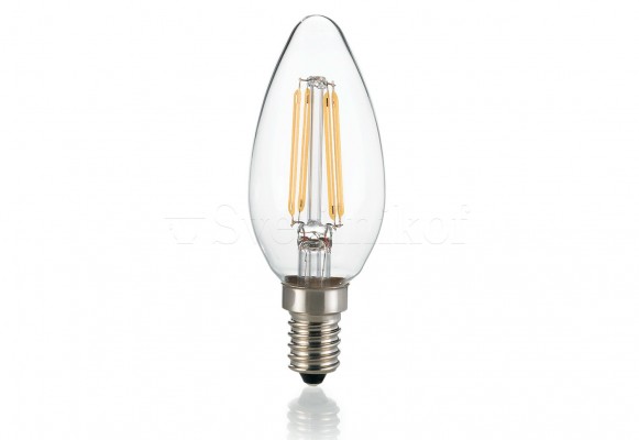 Лампа E14 4W 430lm 3000K CL DIM Ideal Lux 188928
