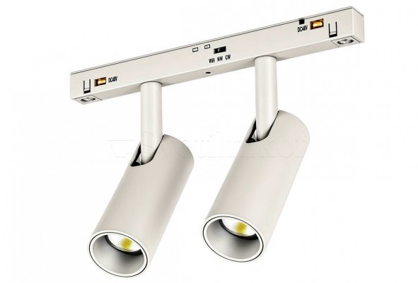 Магнітний трековий світильник ALFA NIKO 2х7W CCT SWITCH DIM WH Azzardo AZ6515