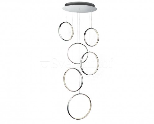 Декоративна люстра Searchlight Rings LED 3166-6CC