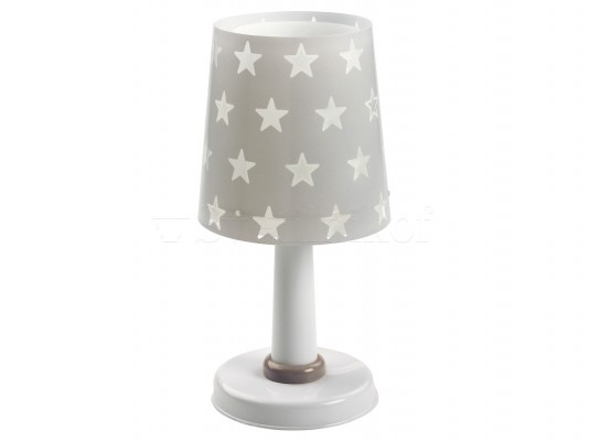 Дитяча ністільна лампа Dalber Grey Stars 81211E