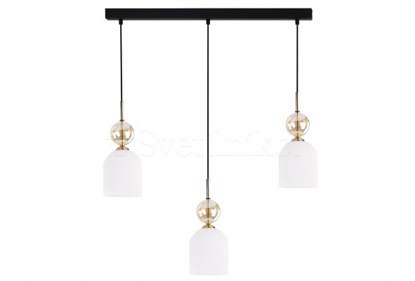 Підвісна люстра SOPHIA 3-L COGNAC/WHITE TK-Lighting 11032