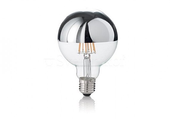 Лампа LED CLASSIC E27 8W GLOBO D95 CROMO 3000K Ideal Lux 135526
