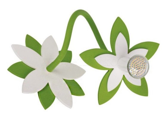 Настенно-потолочный светильник детский Nowodvorski FLOWERS green 6897