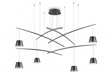Підвісна люстра FISH SP6 BK Ideal Lux 196992