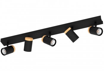 Спот CARTAGENA 5 BK/Wood Eglo 39649