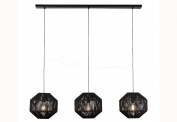 Подвесная люстра WICKER Searchlight 11201-3BK