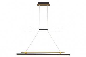 Подвесная люстра MERLOT LED Italux PND-54638F-16W-3K-BK-GD