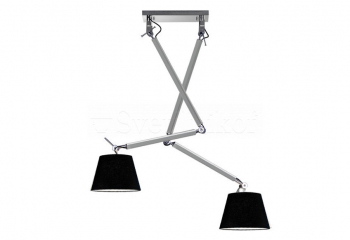 Подвесной светильник ZYTA 2 S Azzardo MD2300-2S-ALU/BK