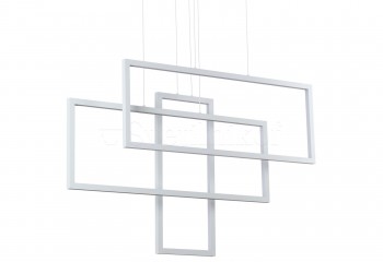Світлодіодна люстра FRAME SQ 103cm WH Ideal Lux 253589