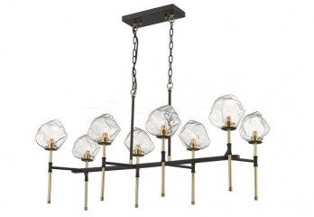 Подвесная люстра ROCK 8 BK/GO ZumaLine P0488-08L-SEAC