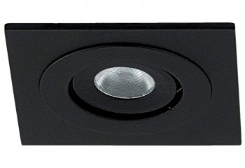 Точковий світильник Eglo LED SQ 3W BK 61244