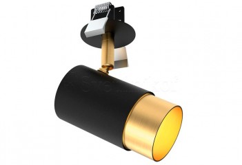 Спот врезной ZIGGY BK/GO Viokef 4252500