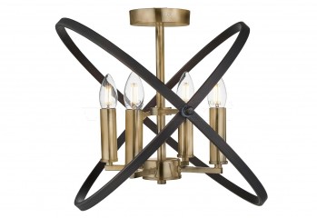 Потолочная люстра Hoopla 4 Searchlight 8344-4BZ