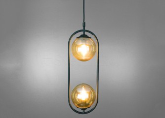 Подвесная люстра TWINS 2 BK/BR Imperium Light 257245.05.23