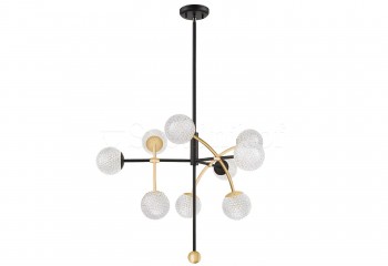 Підвісна люстра DIAMOND 9 BK Viokef 4267600