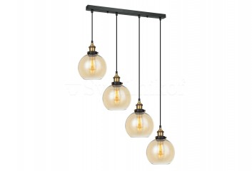 Підвісна люстра CARDENA DIM Italux MDM-4330/4 GD+AMB