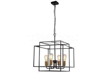 Подвесная люстра CRATE Searchlight 4634BK