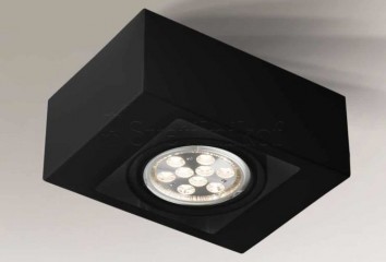 Точечный светильник UTO 1 24cm G53 BK Shilo 7098