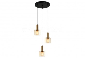 Подвесная люстра SANTIA Italux PND-65342-3A-BRO+AMB