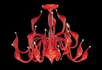 Потолочная люстра Italux Swan MX8098-18A RED
