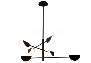 Підвісна люстра ADA 6 BK Viokef 4248600