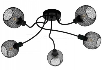 Стельова люстра WRINGTON 5 BK Eglo 43374