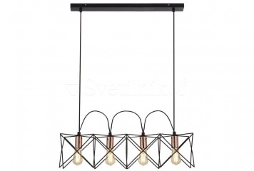 Підвісна люстра ANTHEA Searchlight 8414-4BK