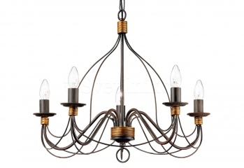 Подвесная люстра CORTE SP5 RUGGINE Ideal Lux 057187