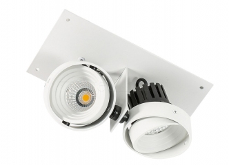 Спот Italux Patrizio LED GL7118-2/2X12W 4000K WH+BL