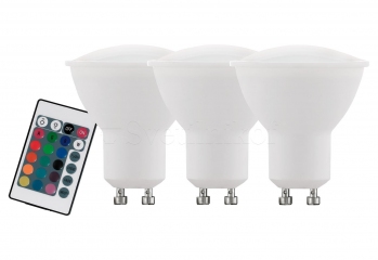 Лампа Eglo LM-GU10 RGBW 4W DIM 3-set 10687