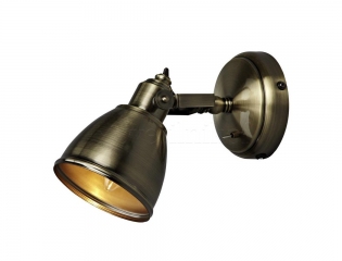 Настінний світильник MARKSLOJD FJALLBACKA 1L Brass 104048