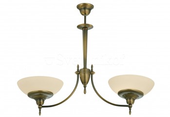 Підвісна люстра ONYX 2 BR matt/opal Amplex 331