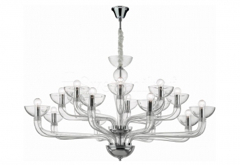 Подвесная люстра CASANOVA SP16 TRASPARENTE Ideal Lux 044248