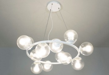 Підвісна люстра FROST 12l WH/TR Imperium Light 1401280.01.00