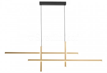 Подвесная люстра EDGE LED ZumaLine 22008P-BK/GD