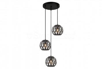 Подвесная люстра HILO Italux PND-22341-3SA-BK