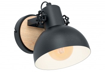 Бра LUBENHAM 1 BK/WOOD Eglo 43164