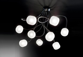 Люстра OCTOPUS PL9 NERO Ideal Lux 175010