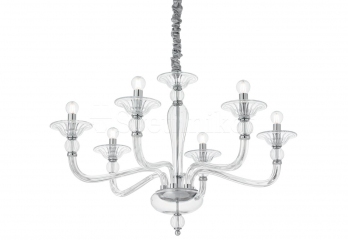 Подвесная люстра DANIELI SP6 TRASPARENTE Ideal Lux 159959