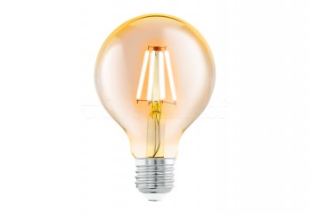 Лампа Е-27-LED-G80 4W AMBER 2200K Eglo 11556