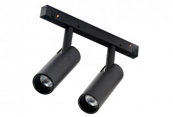Магнитный трековый светильник ALFA NIKO 2х7W CCT SWITCH DIM BK Azzardo AZ6252
