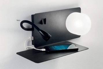 Світильник настінний BOOK-1 AP2 NERO Ideal Lux 174808