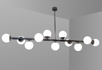 Подвесная люстра FROST 11l BK/WH Imperium Light 14011145.05.01